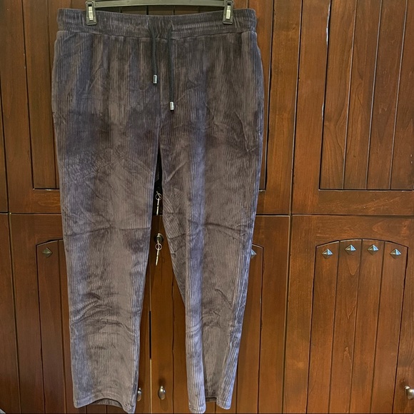 Velvet jogger pants - Picture 1 of 3